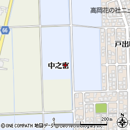 富山県高岡市戸出中之宮周辺の地図