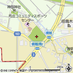 弓庄公園周辺の地図