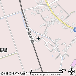 栃木県さくら市馬場805周辺の地図