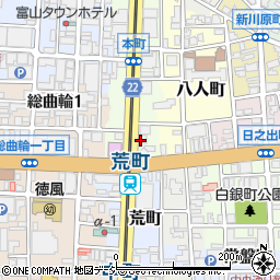 トヨタレンタリース富山富山店周辺の地図