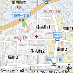 富山県富山市住吉町周辺の地図