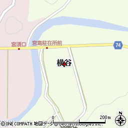 富山県小矢部市横谷周辺の地図