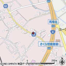 栃木県さくら市馬場796周辺の地図