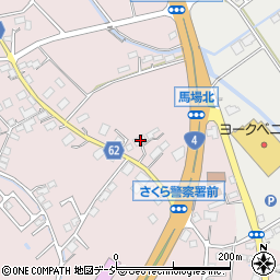 栃木県さくら市馬場795周辺の地図
