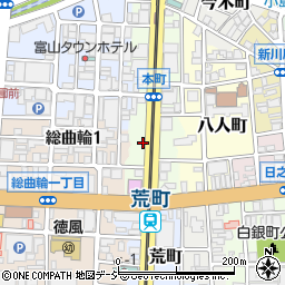 リパーク富山本町第２駐車場周辺の地図