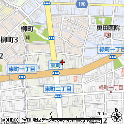 伏木燃商株式会社　ハートフル東町給油所周辺の地図