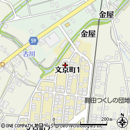 富山県富山市文京町1丁目周辺の地図