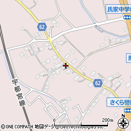 栃木県さくら市馬場840周辺の地図