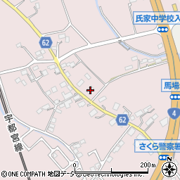 栃木県さくら市馬場844周辺の地図