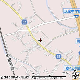 栃木県さくら市馬場845周辺の地図