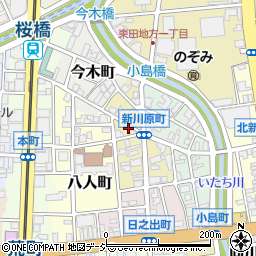 富山県富山市新川原町3周辺の地図