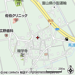 富山県富山市栃谷周辺の地図