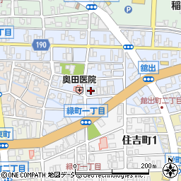 富山県富山市館出町周辺の地図
