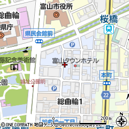 富山県富山市桜木町周辺の地図