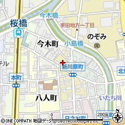 富山県富山市新川原町2周辺の地図