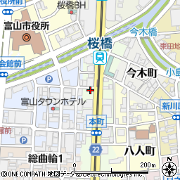 システムパーク富山本町駐車場周辺の地図