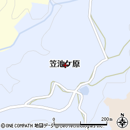 石川県河北郡津幡町笠池ケ原周辺の地図