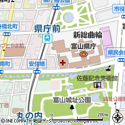 富山県警察本部周辺の地図