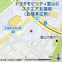 富山県富山市五福末広町1076周辺の地図