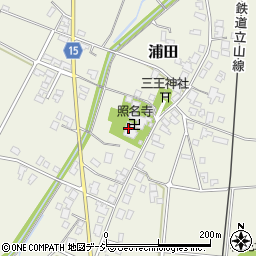 照名寺周辺の地図