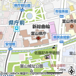富山県庁内郵便局 ＡＴＭ周辺の地図