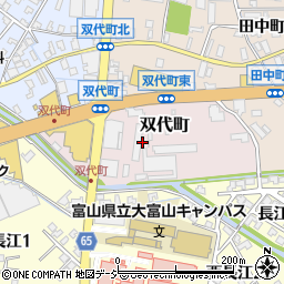 富山県富山市双代町周辺の地図