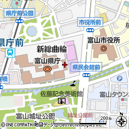 富山県庁東別館周辺の地図