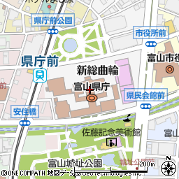 富山県庁食堂喫茶周辺の地図