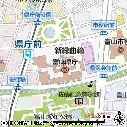 富山県警察本部警務課警察職員募集周辺の地図