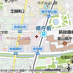 富山県富山市安住町周辺の地図