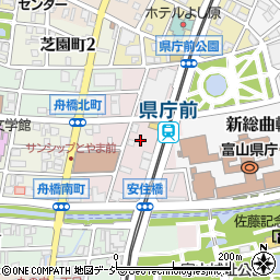 富山県富山市安住町周辺の地図