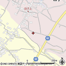 長野県長野市田子647-1周辺の地図