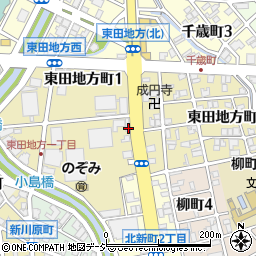 富山県富山市東田地方町周辺の地図