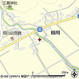 富山県小矢部市田川1975周辺の地図