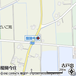 富山県高岡市醍醐今庄周辺の地図