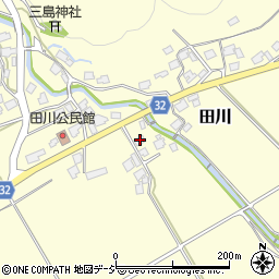 富山県小矢部市田川7087周辺の地図