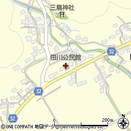 田川公民館周辺の地図