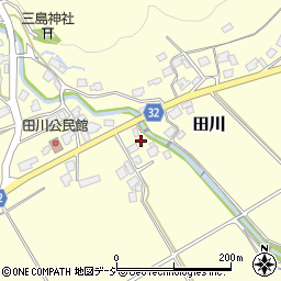 富山県小矢部市田川1974周辺の地図