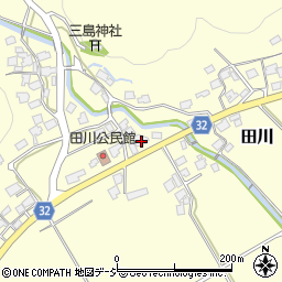 富山県小矢部市田川2550周辺の地図