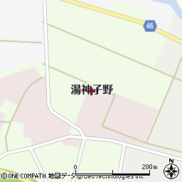富山県上市町（中新川郡）湯神子野周辺の地図