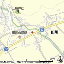 富山県小矢部市田川2552周辺の地図