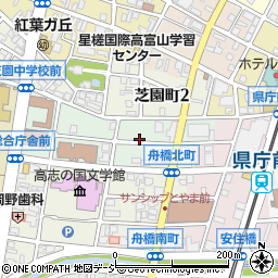 富山県富山市舟橋北町周辺の地図