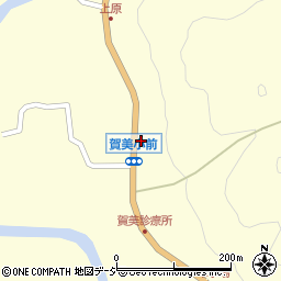 賀美小学校前周辺の地図