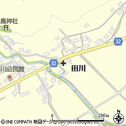 富山県小矢部市田川2163周辺の地図