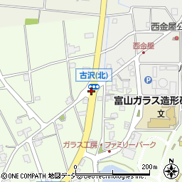 古沢北周辺の地図