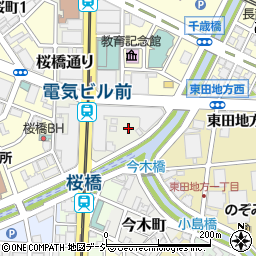 富山県富山市桜橋通り周辺の地図