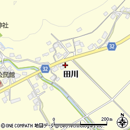 富山県小矢部市田川7080周辺の地図