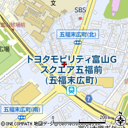 すき家富山五福店周辺の地図