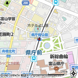 県庁前公園周辺の地図