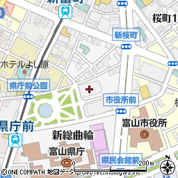 農林中央金庫　富山支店窓口業務課周辺の地図